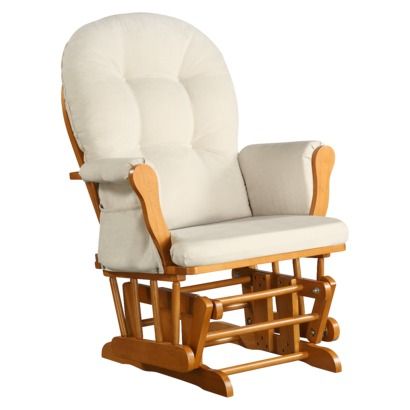 Dorel Asia Glider Rocker Chair In Honey Rocking