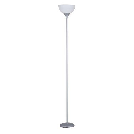 Mainstays 71 Inch Floor Lamp Silver With White Plastic Shade Com In 2021 Metal Lamps Simple Mainstays 71 Inch Floor Lamp Silver, Mainstays Floor Lamp Replacement Plastic Shade