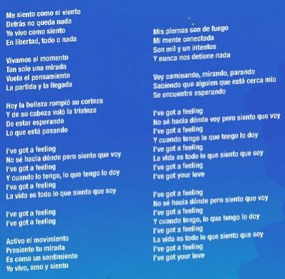 Letra De I Ve Got A Felling Soy Luna Letras De Canciones Letras Son Luna