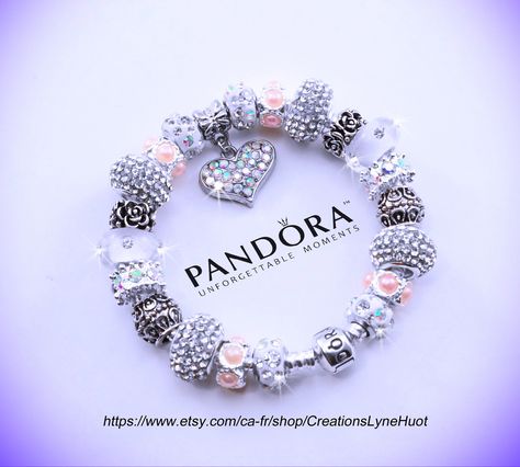 Authentique bracelet PANDORA argent sterling à fermoir à | Etsy ... Authentique bracelet PANDORA argent sterling à fermoir à | Etsy ...
