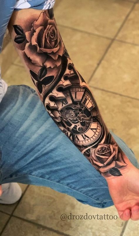 Lower Arm Half Sleeve Tattoo Ideas For Men - Viraltattoo