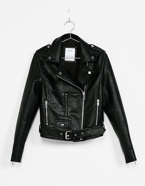 Cazadora Biker Efecto Piel Descubre ésta Y Muchas Otras Prendas En Bershka Con Nuevos Productos Cada Semana Moda Bershka Ropa Sudaderas De Moda