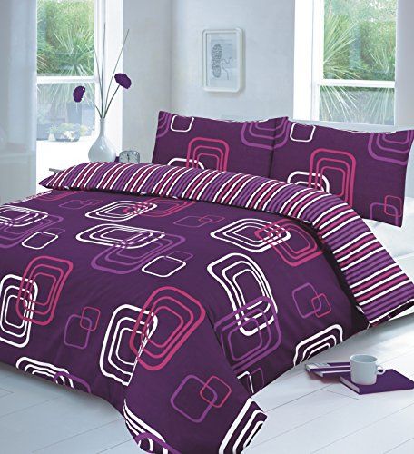Tostyle Blake Plum Super King Size Duvet Set Quilt C S Co Uk Dp B017f4e2 Beautiful Cover Black Geometric Duvet Cover, Luxury Bedding Super King Size