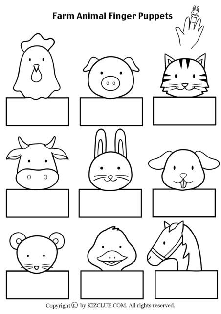 finger puppets to print under fontanacountryinn com finger puppet templates free