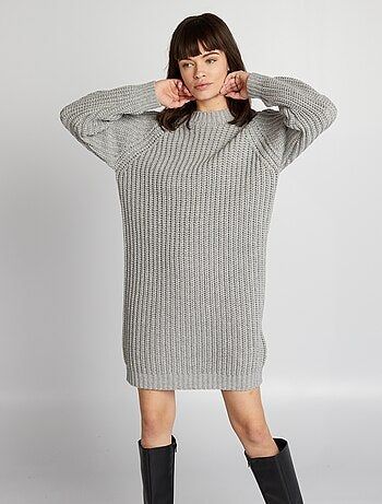 Robe pull grosse maille new arrivals