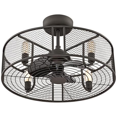 26 Casa Technique Foundry Bronze Drum Cage Ceiling Fan With Images Caged Ceiling Fan Drum Cage Caged, Drum Ceiling Fan
