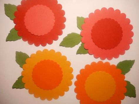 paper die cuts paper flowers flower die cuts flower cutouts crafts die cut paper flower shapes