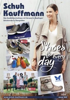 Schuh Kauffmann Vorschau Flyer Januar 2020 in 2020 Schuh Kauffmann | Unter & Übergrößen für Damen & Herren