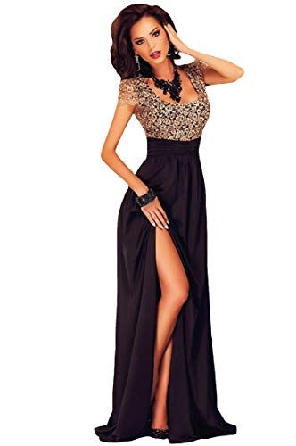 Eleganti per Sposa Cerimonia O Damigella Abiti Ragazza Fashion Moderno da Discoteca Party Sera Ballo O Festa Vestiti Donna Lunghi