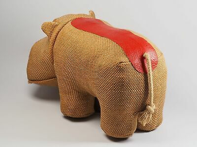 RUPFENTIER NILPFERD VON Renate Müller Sonneberg 41 cm Top Rupfentier Nilpferd Mocky Renate Müller Sonneberg DDR