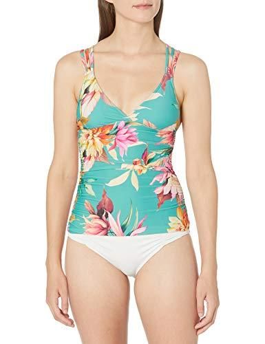 La Blanca Womens Multi Strap Cross Back Tankini Swimsuit Top