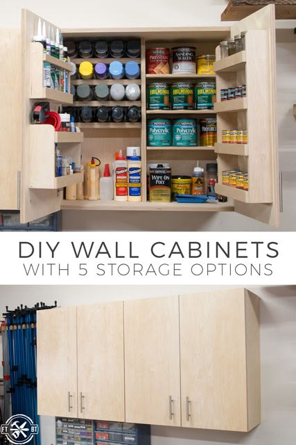 Diy Wall Cabinets With 5 Storage Options Plans Fixthisbuildthat Cabinet Diy Wall Cabinet Cabinets, Diy Garage Wall Cabinets With Doors