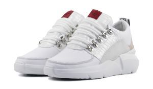 Nubikk Lucy royal croco Sneakers Wit online kopen Van Shop Nubikk shoes at Van den Assem online at