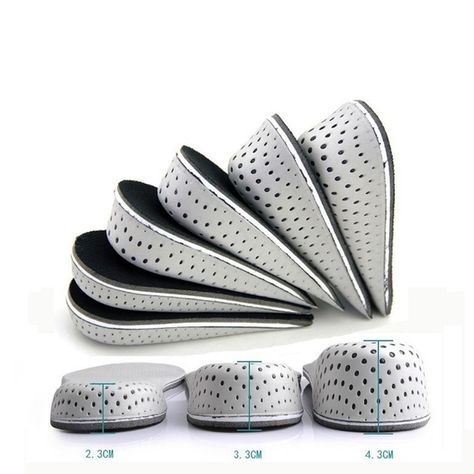 Unisex Insole Heel Lift Insert Shoe Pad Height Increase Cushion Elevator Taller