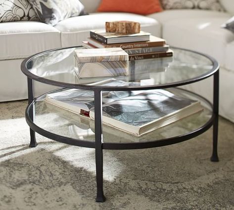 Metal Furniture Design Table Tanner Round Coffee Ashley Home Glass Wood And Co Bronze Metal Furniture Design Table Tanner, Tanner Side Table Pottery Barn