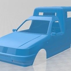 Fiat Fiorino Panel Van 1988 Printable Body Car Fiat Fiorino Modelado 3d Panel Fiat Fiorino Panel Van 1988 Printable Body Car Fiat Fiorino Modelado 3d Panel
