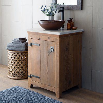 Native Trails Americana 24 In Single Bathroom Vanity Chestnut Vnb241 Bathroomv Reclaimed Wood Rustic Vanities Bathroom Vanities Wood Vanity, 24 Rustic Wood Bathroom Vanity Unit