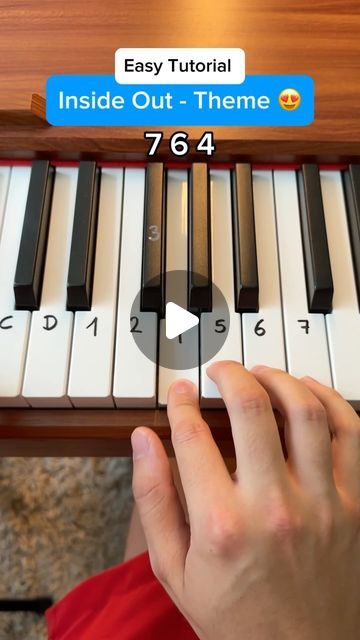 How To Play The Inside Out Theme On Piano Inside Out Piano Notes