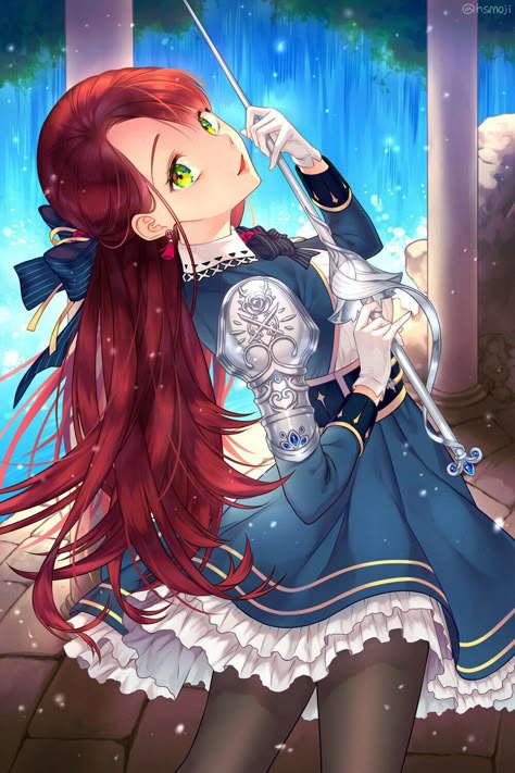 Anime girls with red hair