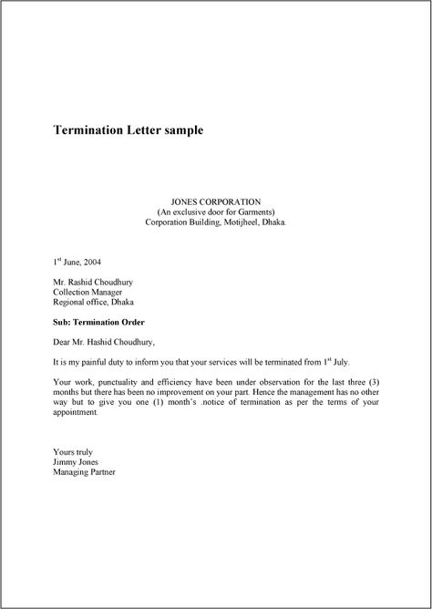marlyn marie (marlyn_marie) on Pinterest - sample termination letters marlyn marie (marlyn_marie) on Pinterest - sample termination letters