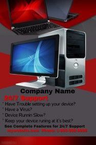 computer repair flier