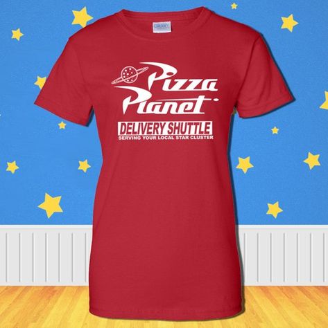 blue pizza planet shirt
