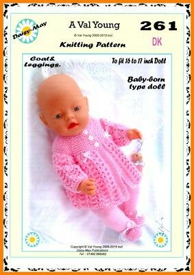 DOLLS KNITTING PATTERN for 1st Baby Annabell 13 //14 inch Doll 249 by Daisy May