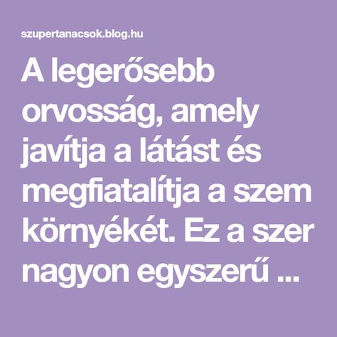 javul a látás