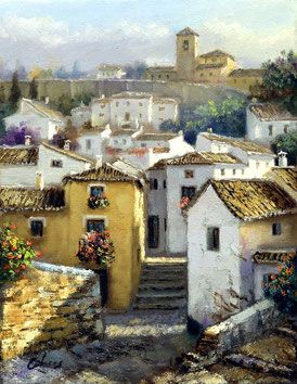 Cuadros Al Oleo Pintados Por Manuel Cuberos Cuadros Cuadros Oleo Paisajes