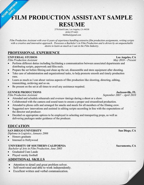 Why Your Film Needs a Financial Model That Makes Sense As an - skill set resume examples Why Your Film Needs a Financial Model That Makes Sense As an - skill set resume examples