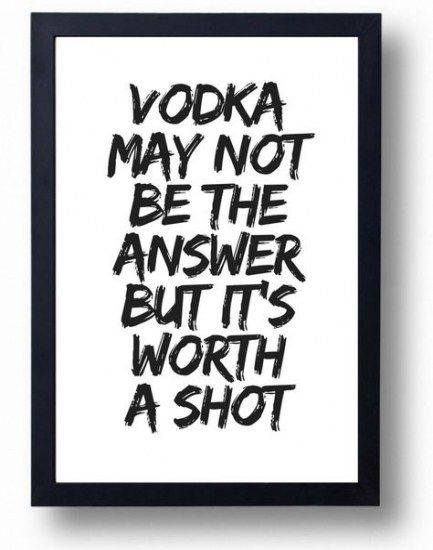 FV2 Vintage Style Quote You Can Dance Vodka Alcohol Funny Poster Print A2//A3//A4