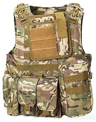 ATAIRSOFT CS Chaleco táctico Militar Molle Combat Assault Plate Carrier Chaleco táctico Ropa al Aire Libre Chaleco de Caza