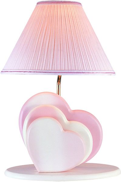 Heart Lamp With Night Light Pink Lights Heart Lamp With Night Light Pink, Pink Heart Lampshade