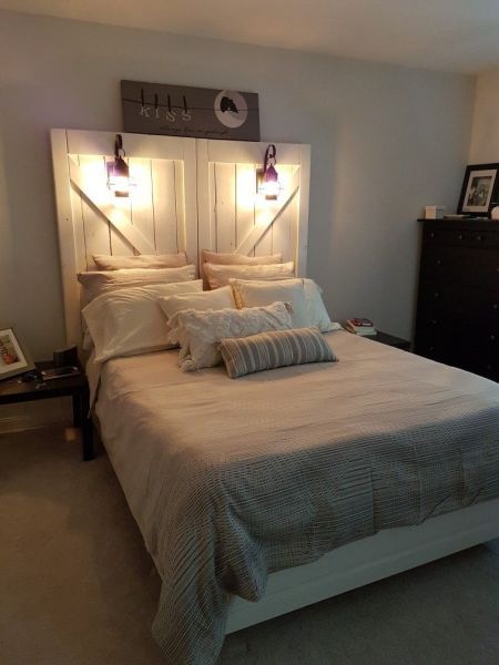 Diy Rustic Headboard Diy Headboard For Under 50 Rustic
