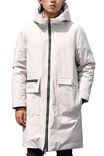 Bigbarry Mens Trendy Zipper Up Cotton Padded Hooded Fleece Parkas Jacket Bigbarry Mens Trendy Zipper Up Cotton Padded Hooded Fleece Parkas Jacket