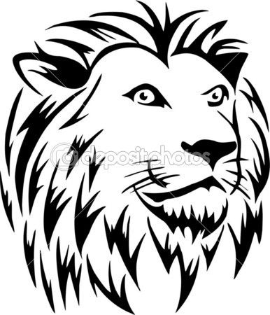 Lion Head Isolated On White Background In Vector Format Very Easy To Edit Individual Objects Stock Vector Image Art Alamy 150 Idees De Tatouage Lion Tatouage Lion Lion Photos De Lion