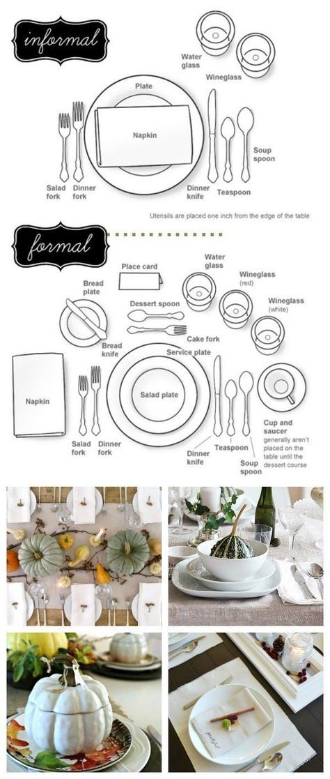 How To Set Your Formal And Informal Table Holiday Dinner Setting Informal Table Holiday Dinner, How To Set A Table For Formal Thanksgiving Dinner
