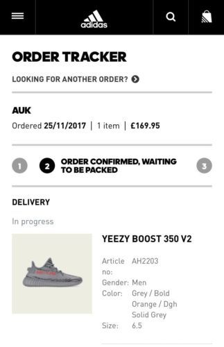 adidas tracking shipping