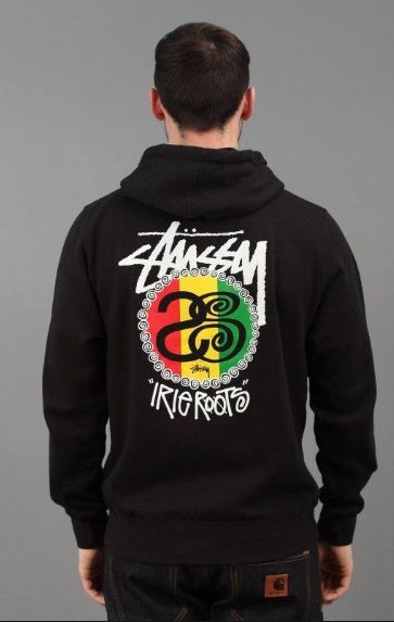 *新作アイテム23'* Stussy Rasta Man Hoodie Stussy Rasta Zip Fleece Hoodie Black www.triads.co.uk-