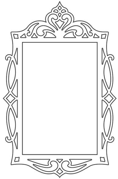 paper photo frame template
