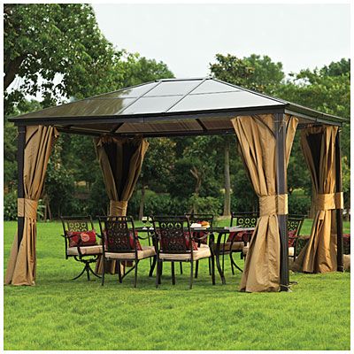 10 X 12 Wilson Fisher Regency Hardtop All Season Gazebo At Big Lots Backyard Backyard Gazebo Hardtop, Outdoor Canopy Gazebo Big Lots