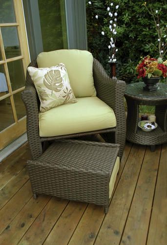 Patio Chair With Ottoman Marvelous Furniture On Swing Porch Chairs Seating Porch Chairs Patio Seating, Outdoor Patio Chair With Nesting Ottoman