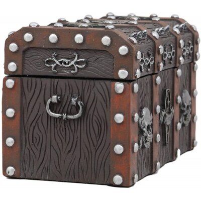 Longshore Tides Small Haunted Caribbean Pirate Skull With Crossbones Jewelry Box Antique Jewelry Box Pirate Skull Crossbones
