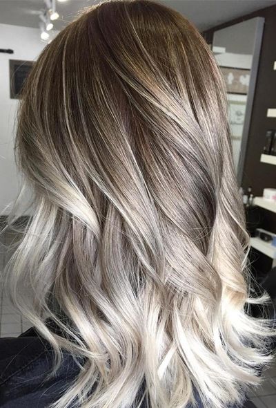 60 Best Ombre Hair Color Ideas White Blonde Ombre Balayage