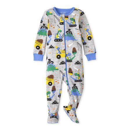 The Childrens Place Baby Boys Dino Stretchie Pajamas