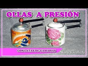 OLLA Y CAFETERA CON LATAS DE GASEOSAS (JUEGO DE COCINA OLLA Y CAFETERA CON LATAS DE GASEOSAS (JUEGO DE COCINA