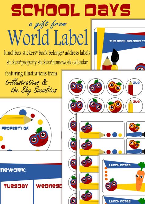 Free printable labels for school, home, baking, mailings, organization. Vintage, modern, holiday ...