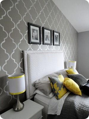 77th Popp Spotlight Gray Bedrooms And Stenciling