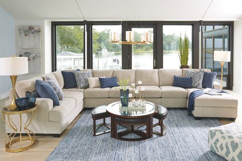 Family Room Enola 5 Piece Sectional This Configuration Is Not Perfect But It Is 2500 At Ashley Furniture Ashley Furniture Sofas Furniture Furniture Layout