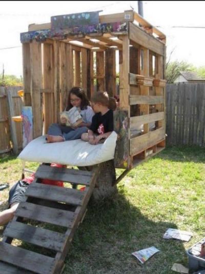 Shed And Playhouse Plans Guaranteed Diy Pallet Playhouse Our